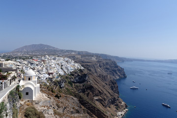 Obraz premium La mer à Oia