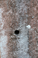 Old electric pole hole cement background - Texture concrete