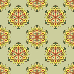 Abstract light green wallpaper pattern vector illustration.