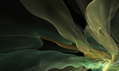 Transparent plasma rays, unusual fractal
