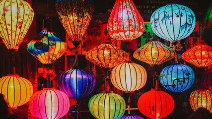Fotobehang Lanterns in Hoi An UNESCO Ancient Town, VIetnam © Nguyen Duc Quang