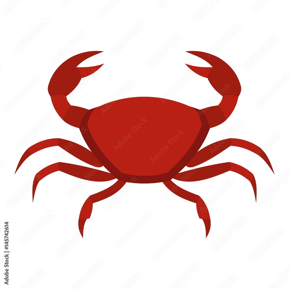 Wall mural Red crab icon isolated - Wall murals