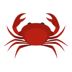 Red king crab icon isolated