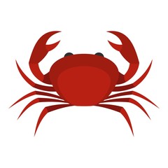 Red king crab icon isolated