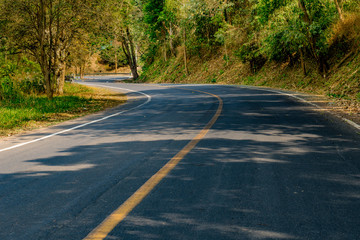 Asphalt country road