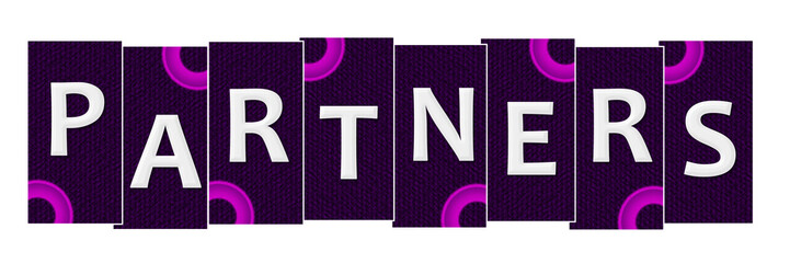 Partners Purple Pink Rings Stripes 