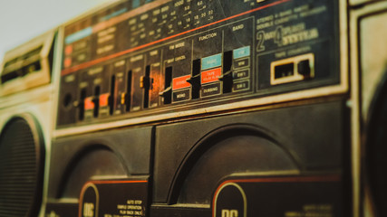 Vintage Tape Player, Radio