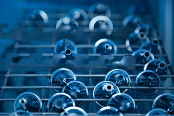 Medical tools for ENT doctor being kept on steel support