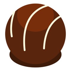 Chocolate candy icon isolated