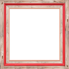 Vintage wooden photo frame texture for abstract background.