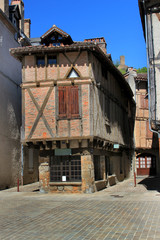 Maison à colombage à Saint-Céré.(Lot)