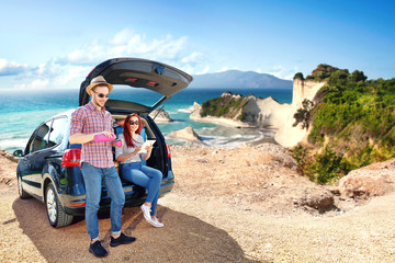 Fototapeta premium car trip 
