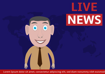 Live news illustration