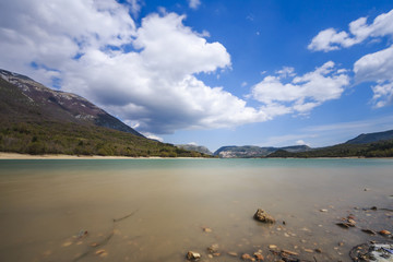 Lake of Barrea in Abruzzo in Italy