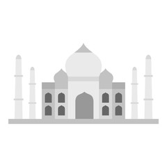 Taj Mahal icon isolated