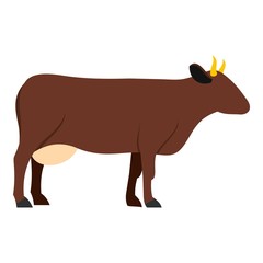 Cow icon isolated