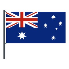 Australian flag icon isolated