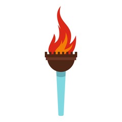 Torch icon isolated
