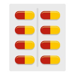 Capsules icon isolated