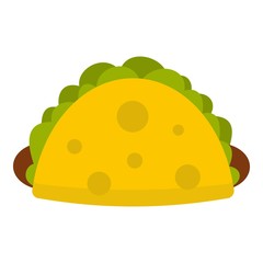 Tortilla wrap with vegetables icon isolated
