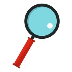 Magnifying glass icon isolated