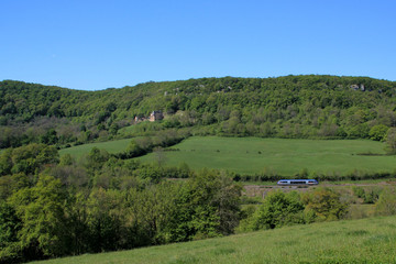 Naklejka premium Paysage à Curemonte (Corrèze)