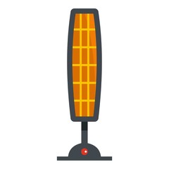 Ceramic heater icon isolated
