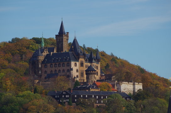 Schloss Wernigerode im Herbst