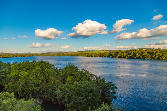 Brazilian river AKA 'Rio Grande', located at Uberaba, border of Sao Paulo State and Minas Gerais State