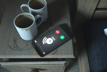 Bedside Table And Cellphone