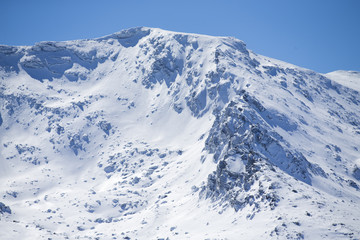 Fototapeta na wymiar Mountain snow