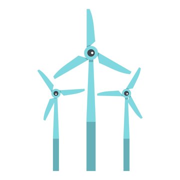 Windmill icon isolated