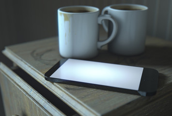 Bedside Table And Cellphone