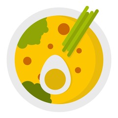 Miso soup icon isolated