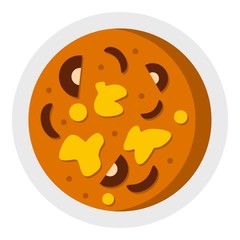 Asian hot dish icon isolated