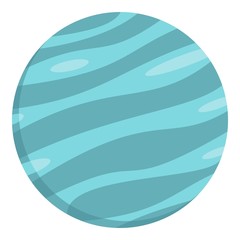 Big planet icon isolated