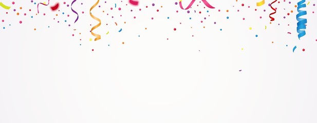 Colorful confetti background