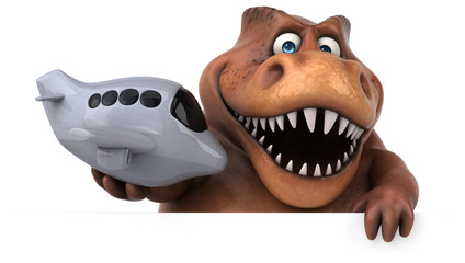 Fun Trex - 3D Illustration © Julien Tromeur