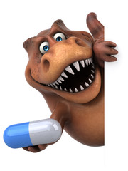 Fun Trex - 3D Illustration © Julien Tromeur