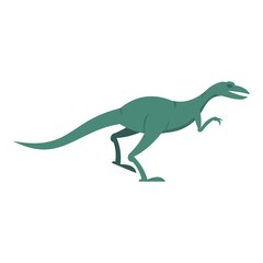 Velyciraptor dinosaur icon isolated