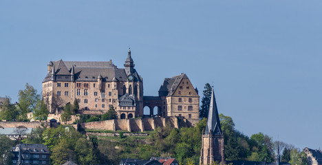Fototapeta na wymiar Das Schloß im Marburg, Deutschland