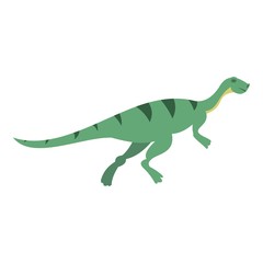 Fototapeta premium Gallimimus dinosaur icon isolated