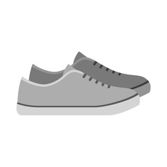 Sneakers, loafers shoes isolated on white background. footwear for sport and casual look vector illustration.