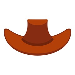 Cowboy hat icon isolated