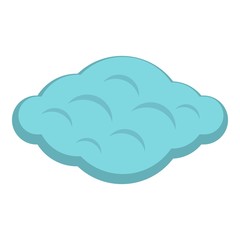 Curly cloud icon isolated