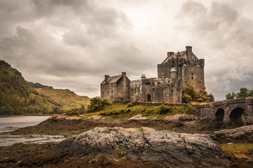 Fototapeta na wymiar Burg Eilean Donan Castle in den Highlands, Schottland