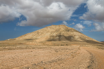 Fototapeta na wymiar Montana de Tindaya In Fuerteventura, Spain