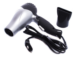 Hair dryer isolated on white