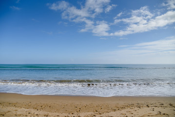 Tropical sea, beach and blue sky