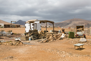 Fototapeta na wymiar Desert Bar in Fuerteventura, Spain